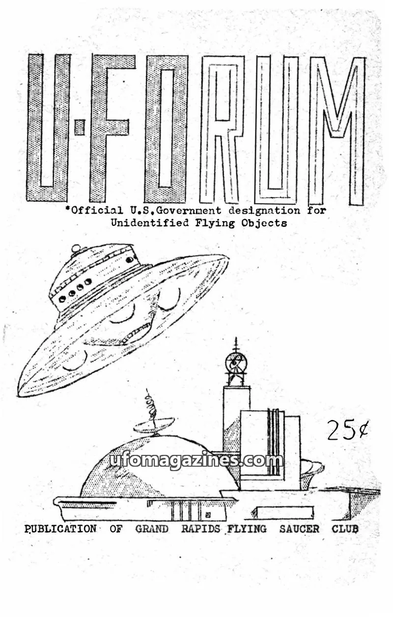 Cover of UFORUM (1950s) issue EIGHT: UFORUM