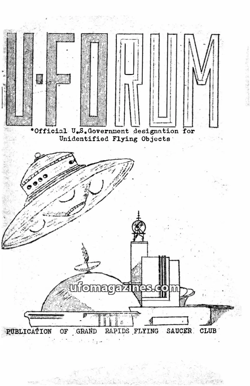 Cover of UFORUM (1950s) issue TEN: UFORUM