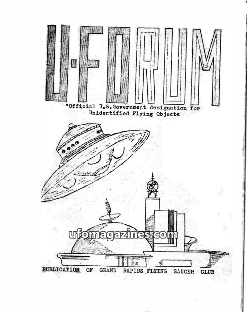 Cover of UFORUM (1950s) issue TWELVE: UFORUM