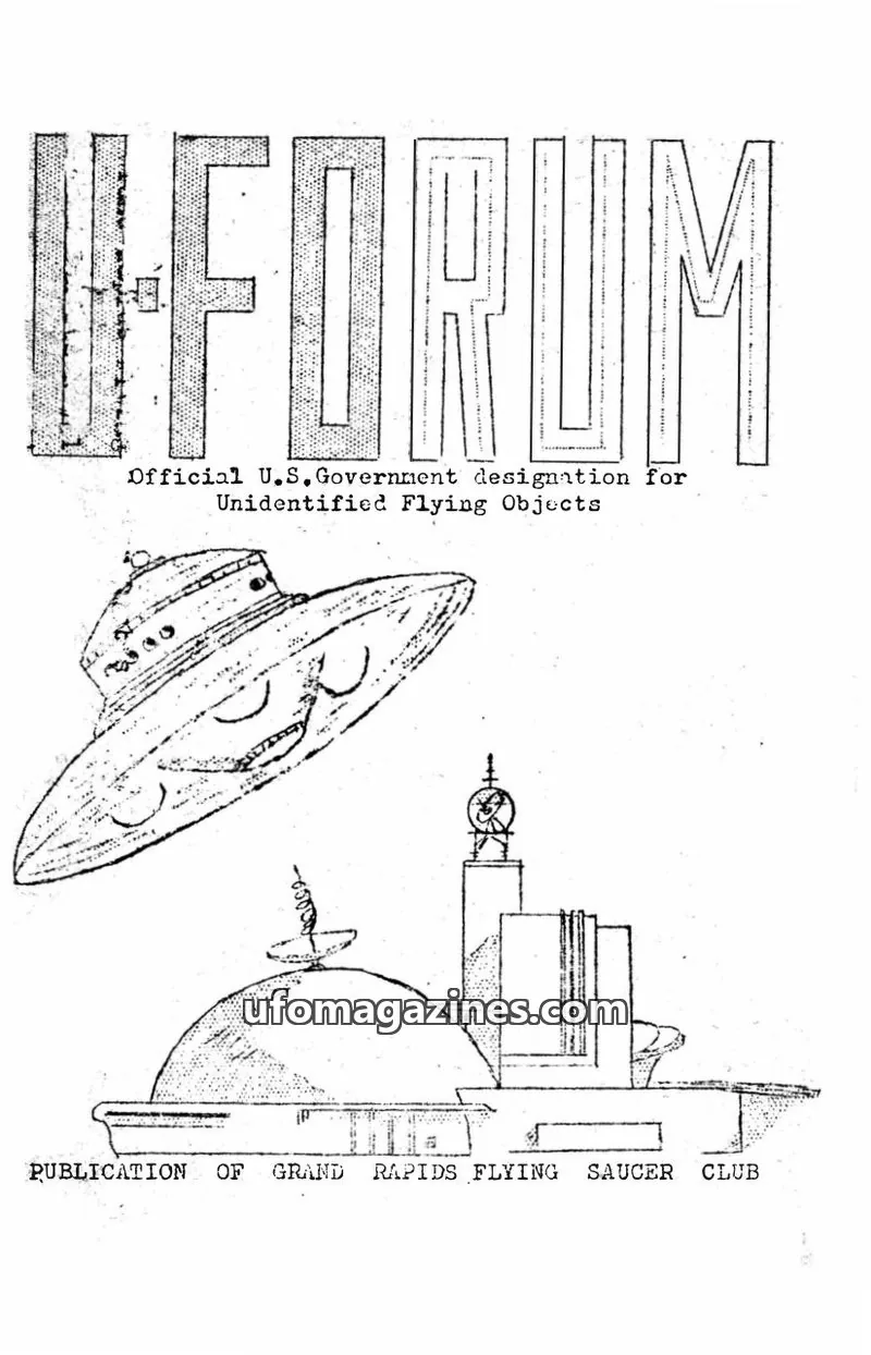 Cover of UFORUM (1950s) issue 13: UFORUM