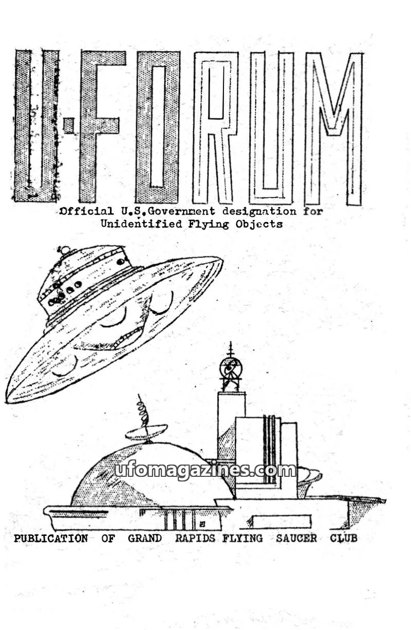 Cover of UFORUM (1950s) issue 14: UFORUM