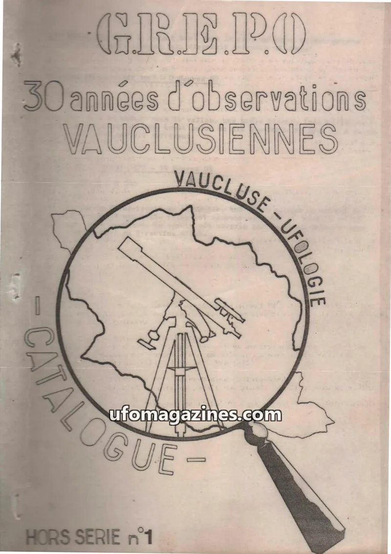 Cover of GREPO issue HORS SERIE n°1: GRE.P.O