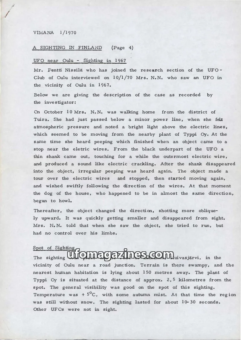 Cover of Vimana English translations (1969-1972) issue 1/1970: VIMANA