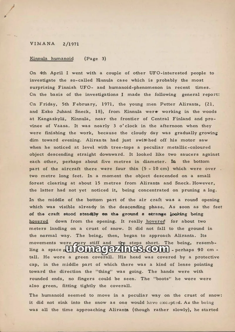 Cover of Vimana English translations (1969-1972) issue 2/1971: VIMANA