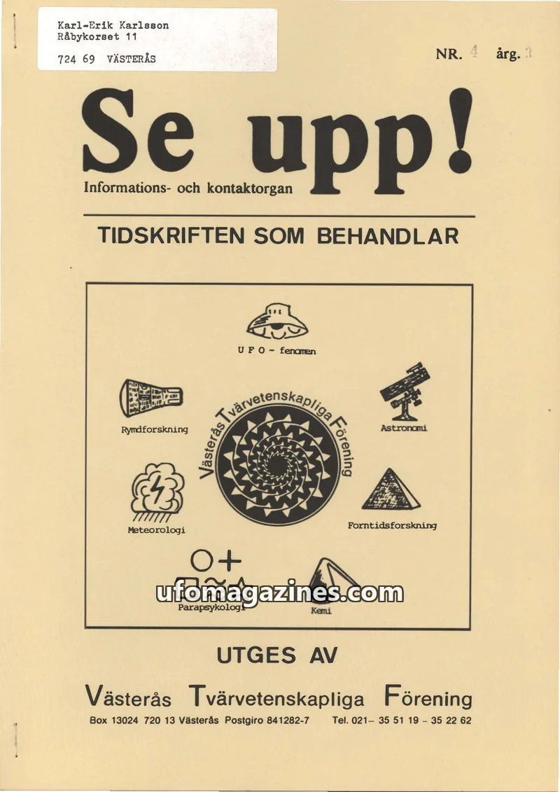 Cover of Vimana & Se upp issue 4: Se upp!
