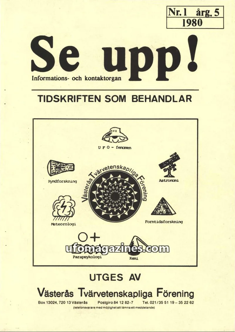 Cover of Vimana & Se upp issue Nr. 1: Se upp!