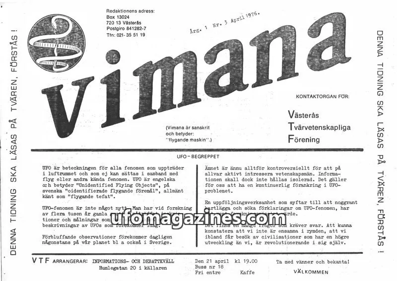 Cover of Vimana & Se upp issue 3: Vimana