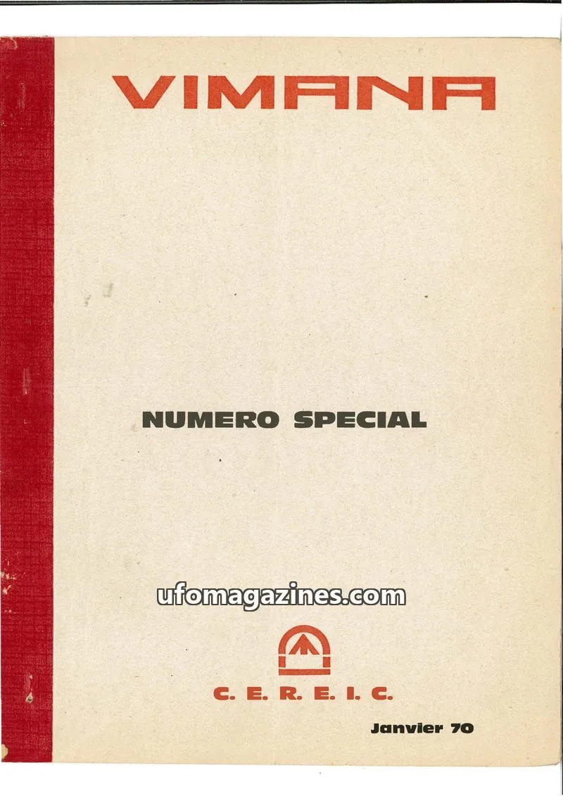 Cover of Vimana issue NUMERO SPECIAL: VIMANA