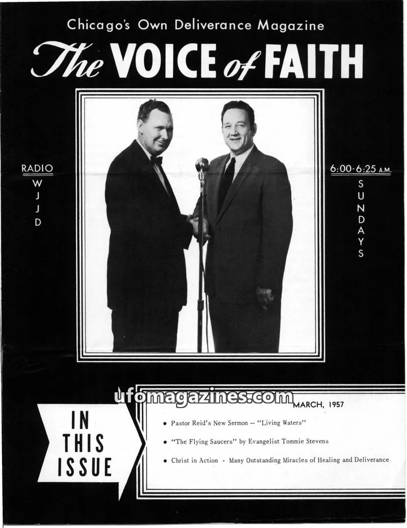 Cover of Voice of Faith issue March: The VOICE of FAITH