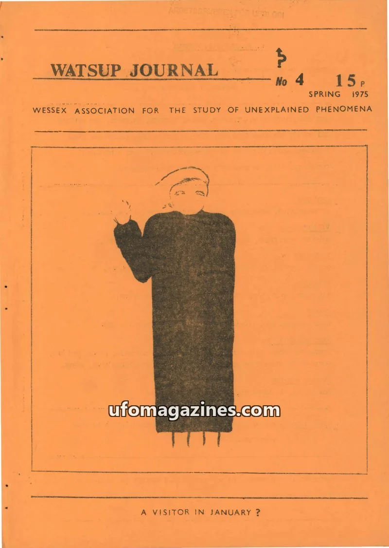 Cover of WESSEX ASSOCIATION FOR THE STUDY OF UNEXPLAINED PHENOMENA issue 4: WATSUP JOURNAL