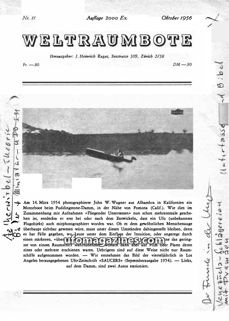 Cover of Weltraumbote issue Nr. 11: WELTRAUMBOTE