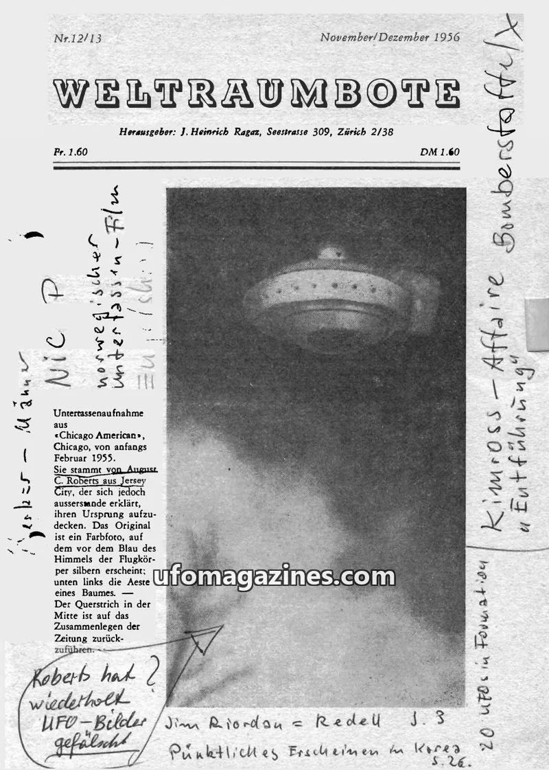 Cover of Weltraumbote issue 12/13: WELTRAUMBOTE