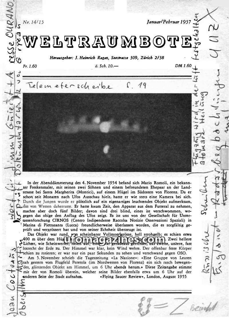 Cover of Weltraumbote issue 14/15: WELTRAUMBOTE
