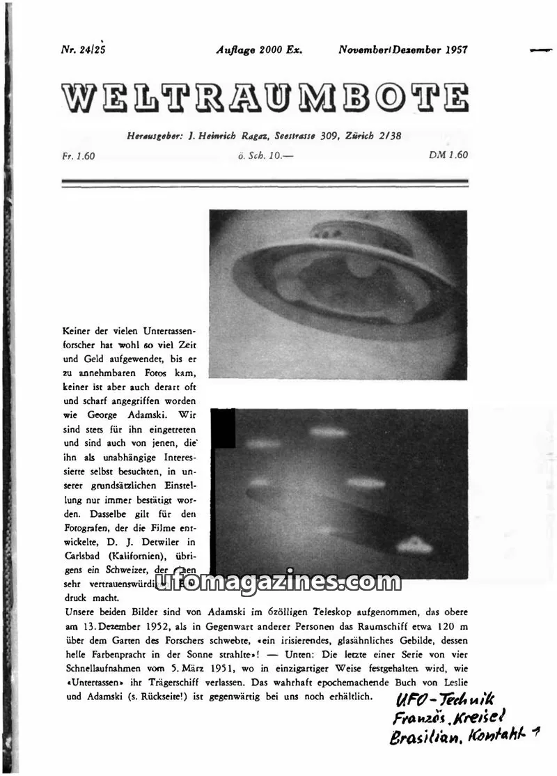 Cover of Weltraumbote issue 24/25: WELTRAUMBOTE