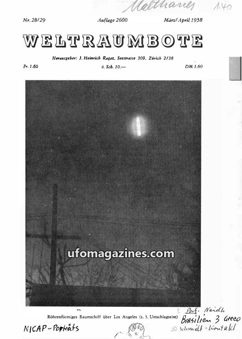 Cover of Weltraumbote issue 28/29: WELTRAUMBOTE