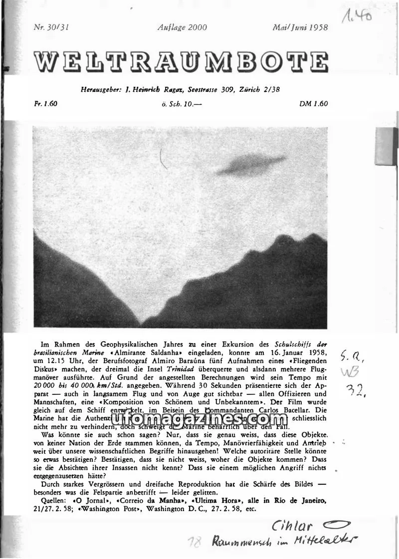 Cover of Weltraumbote issue 30/31: WELTRAUMBOTE