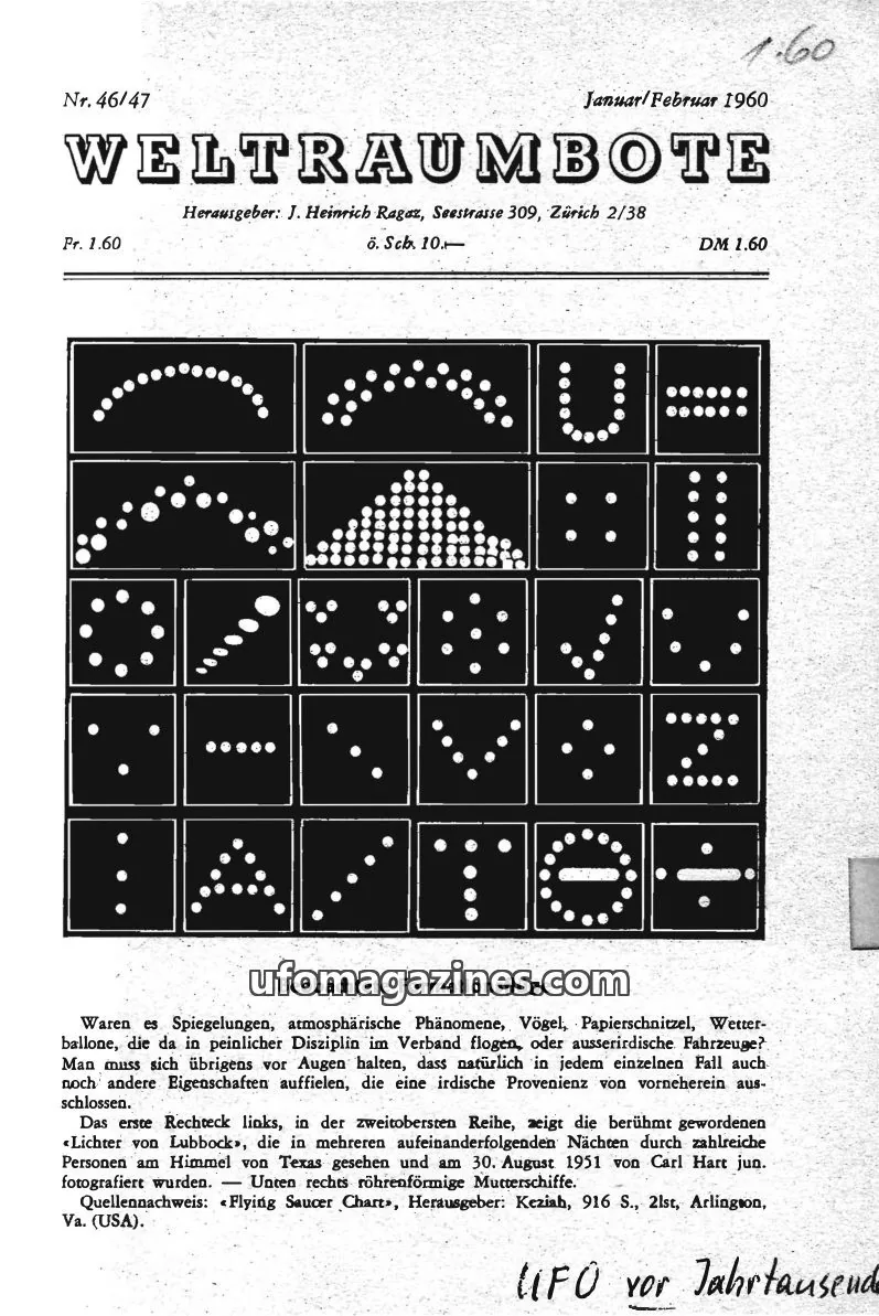 Cover of Weltraumbote issue 46/47: WELTRAUMBOTE