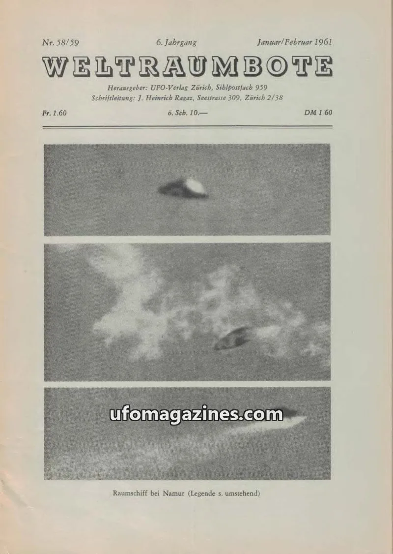 Cover of Weltraumbote issue 58/59: WELTRAUMBOTE