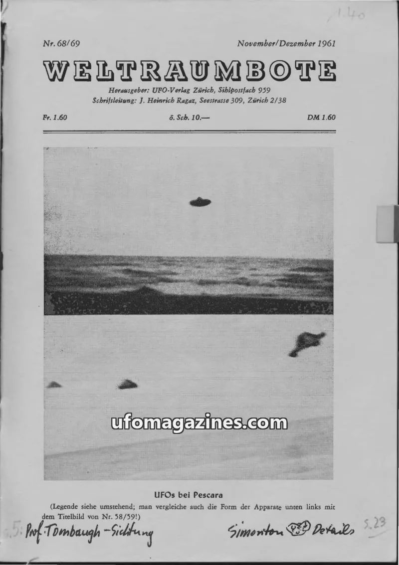 Cover of Weltraumbote issue 68/69: WELTRAUMBOTE