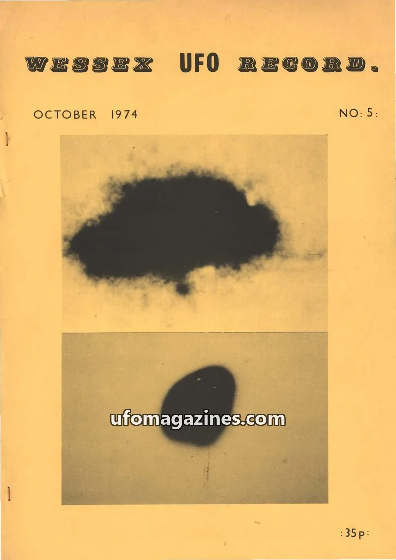 Cover of Wessex UFO Record issue 5: WESSEX UFO RECORD