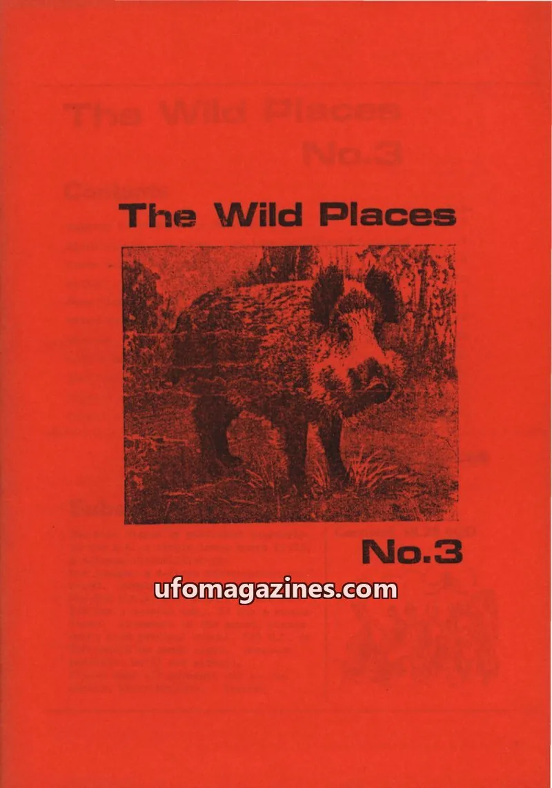 Cover of Wild Places (Kevin McClure) issue No.3: The Wild Places