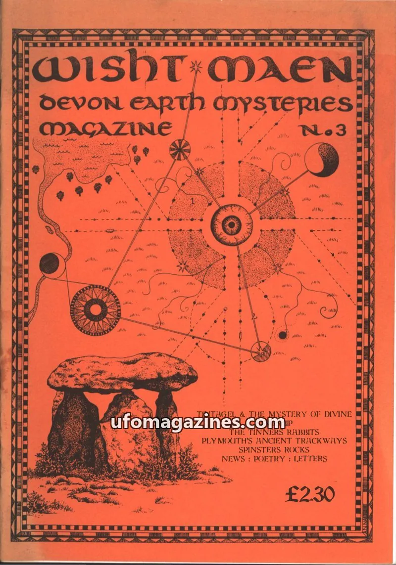 Cover of Wisht Maen (Tracey Brown) issue N.3: WISHT MAEN DEVON EARTH MYSTERIES MAGAZINE