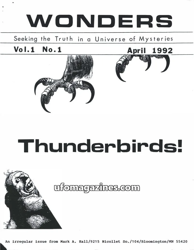 Cover of Wonders (Mark A Hall) issue Vol.1 No.1: WONDERS