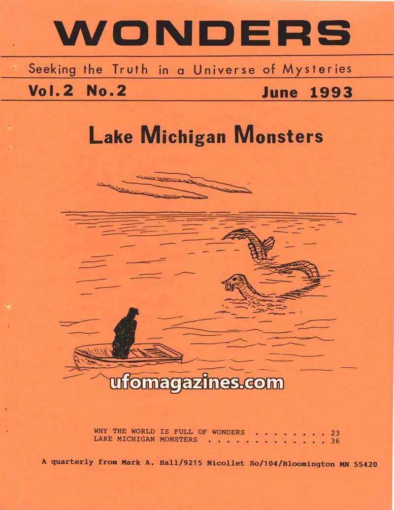 Cover of Mark A. Hall Publications and Research issue Vol. 2 No. 2: WONDERS