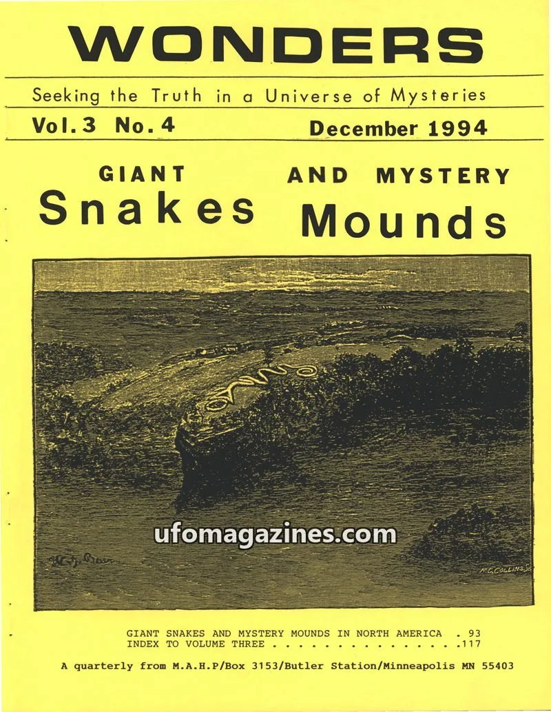 Cover of Mark A. Hall Publications issue Vol.3 No.4: WONDERS