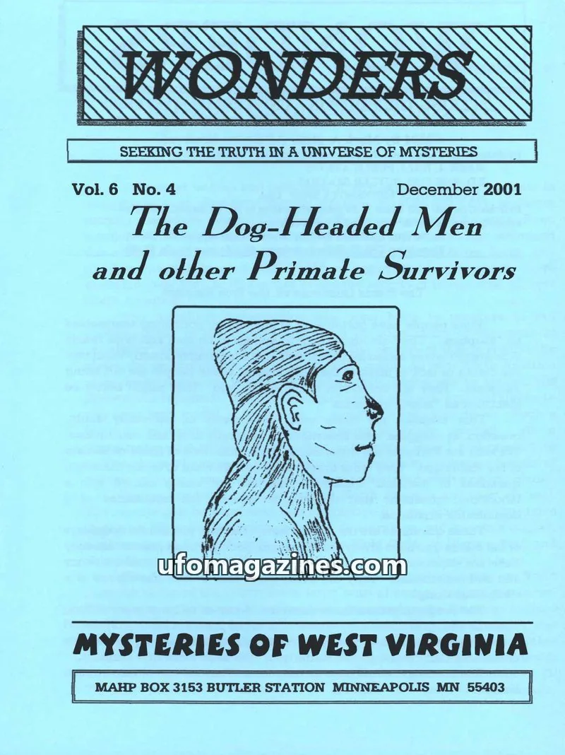 Cover of MARK A. HALL PUBLICATIONS issue Vol. 6 No. 4: WONDERS