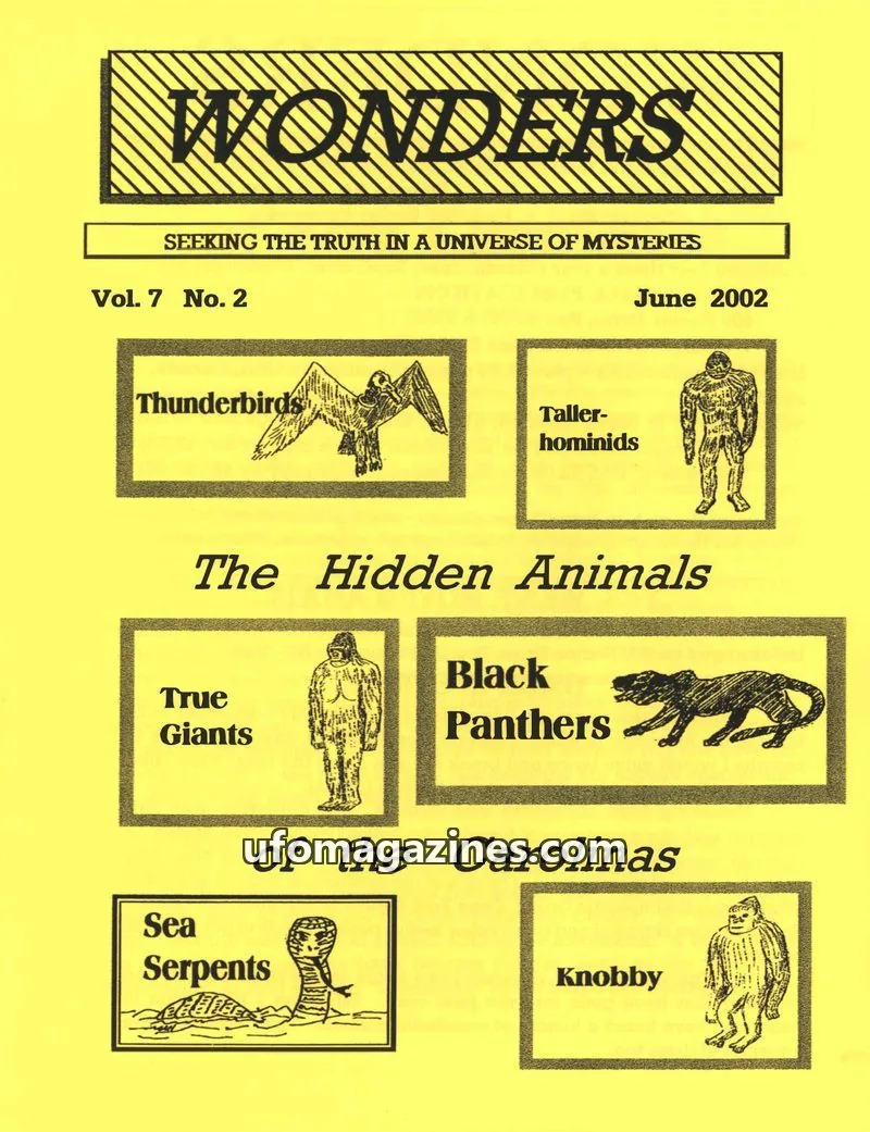 Cover of MARK A. HALL PUBLICATIONS issue Vol. 7 No. 2: WONDERS