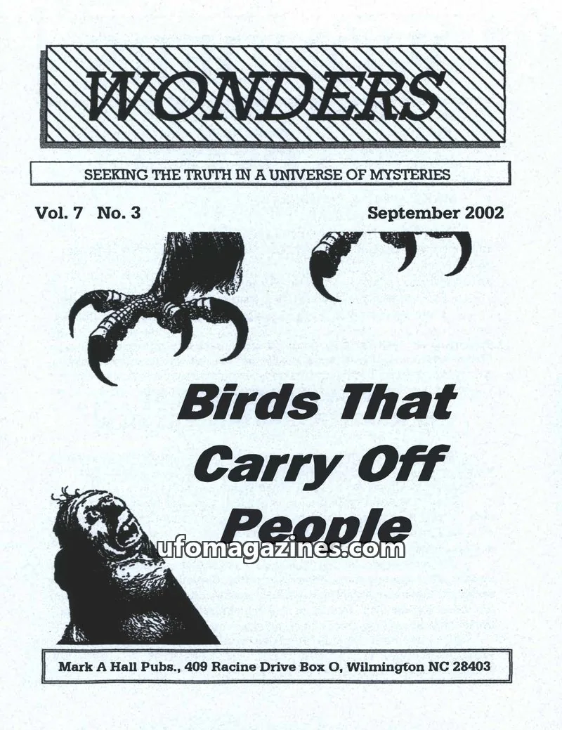 Cover of Mark A Hall Publications issue Vol. 7 No. 3: WONDERS