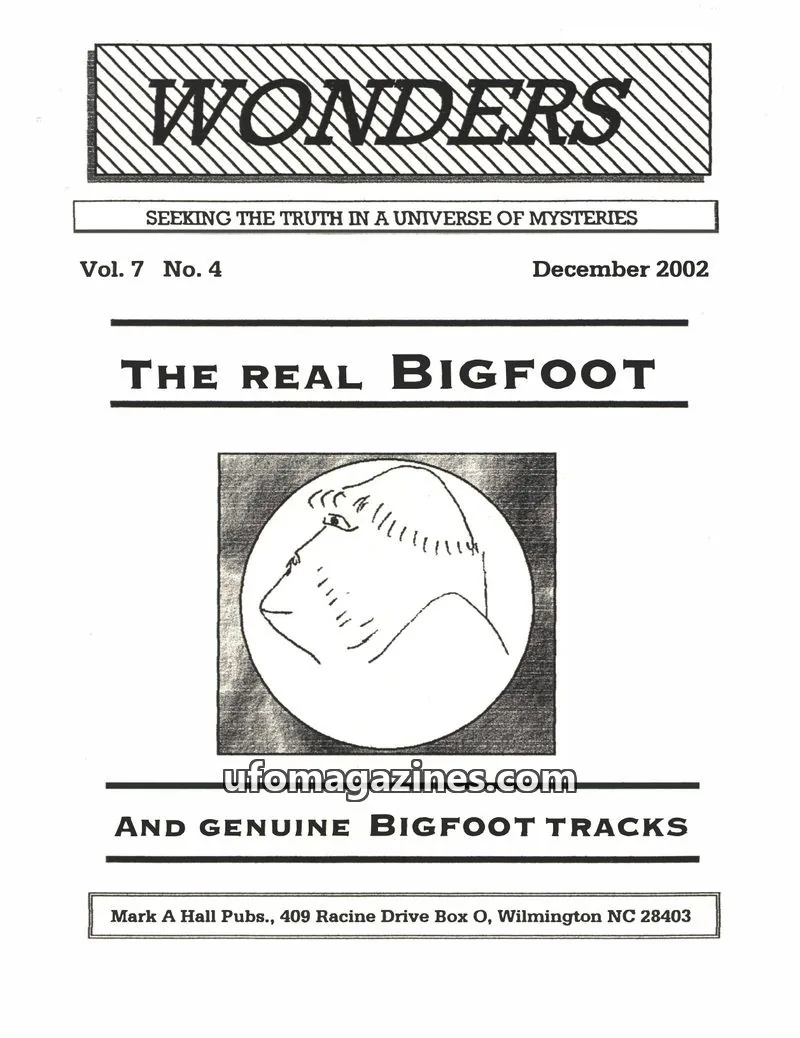 Cover of Mark A Hall Publications issue Vol. 7 No. 4 (Whole No. 28): WONDERS