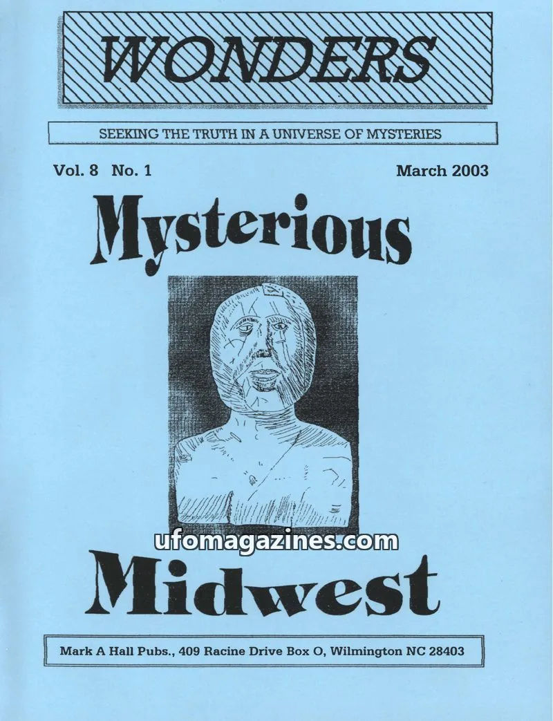 Cover of MARK A. HALL PUBLICATIONS issue Vol. 8 No. 1: WONDERS