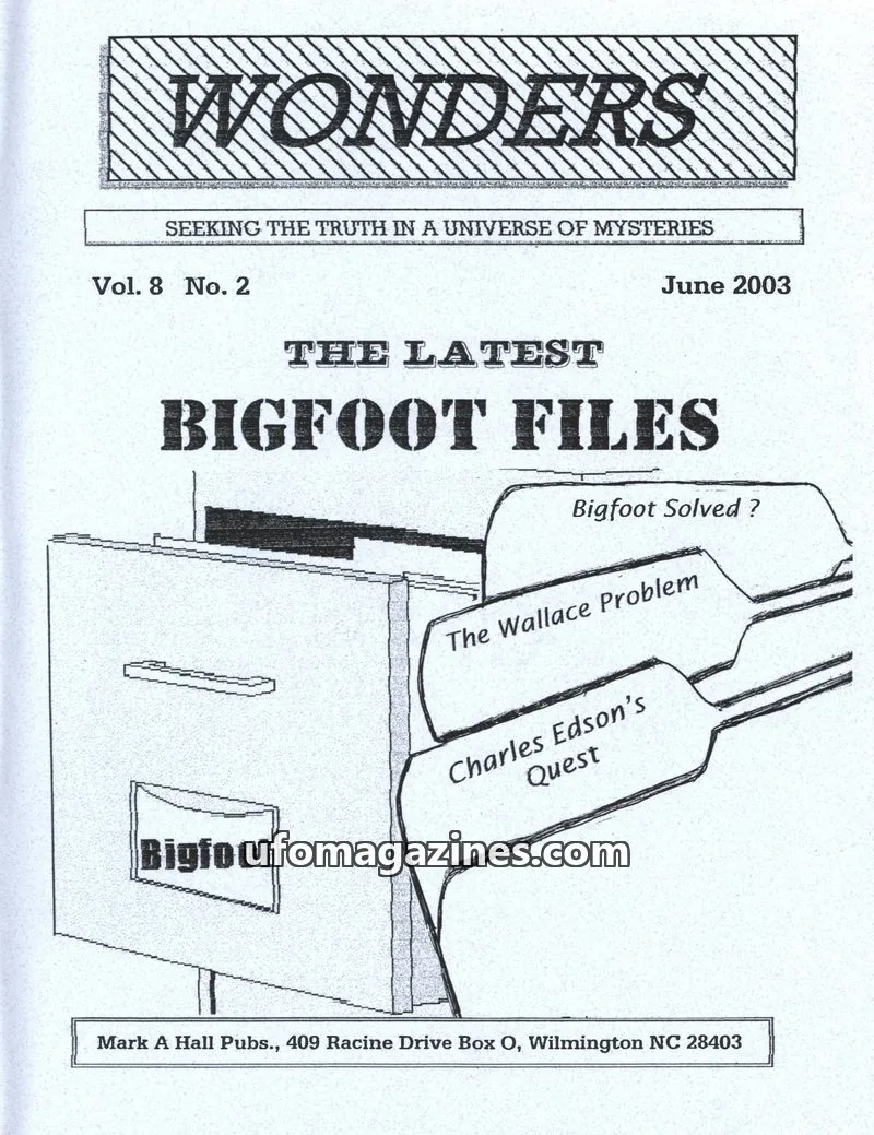 Cover of MARK A. HALL PUBLICATIONS issue Vol. 8 No. 2: WONDERS