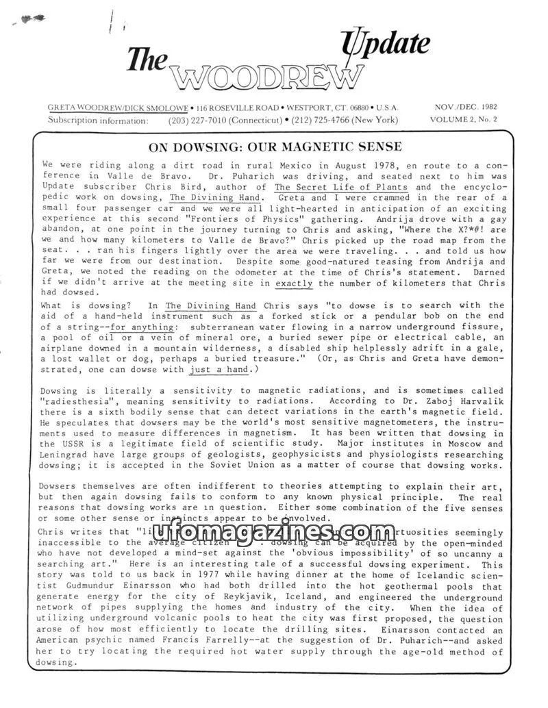 Cover of Woodrew Update (Greta Woodrew) issue Vol. 2, No. 2: The WOODREW Update