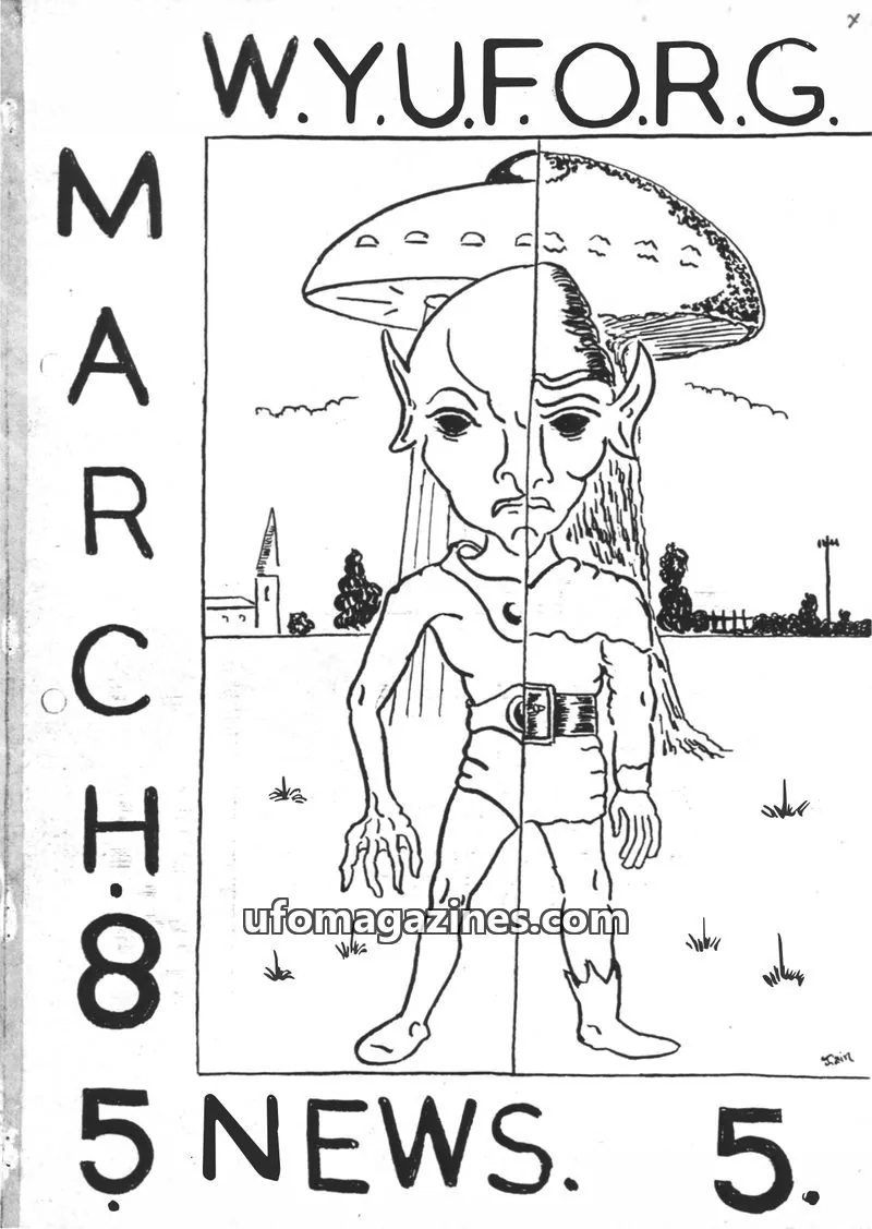Cover of WEST YORKSHIRE UFO RESEARCH GROUP issue NO.5: W.Y.U.F.O.R.G.
