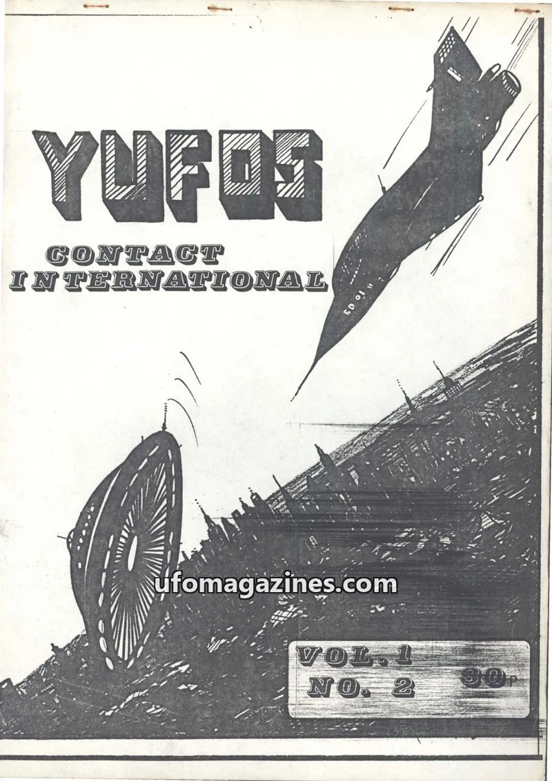 Cover of Yorkshire UFO Society (YUFOS) issue 2: YUFOS CONTACT INTERNATIONAL