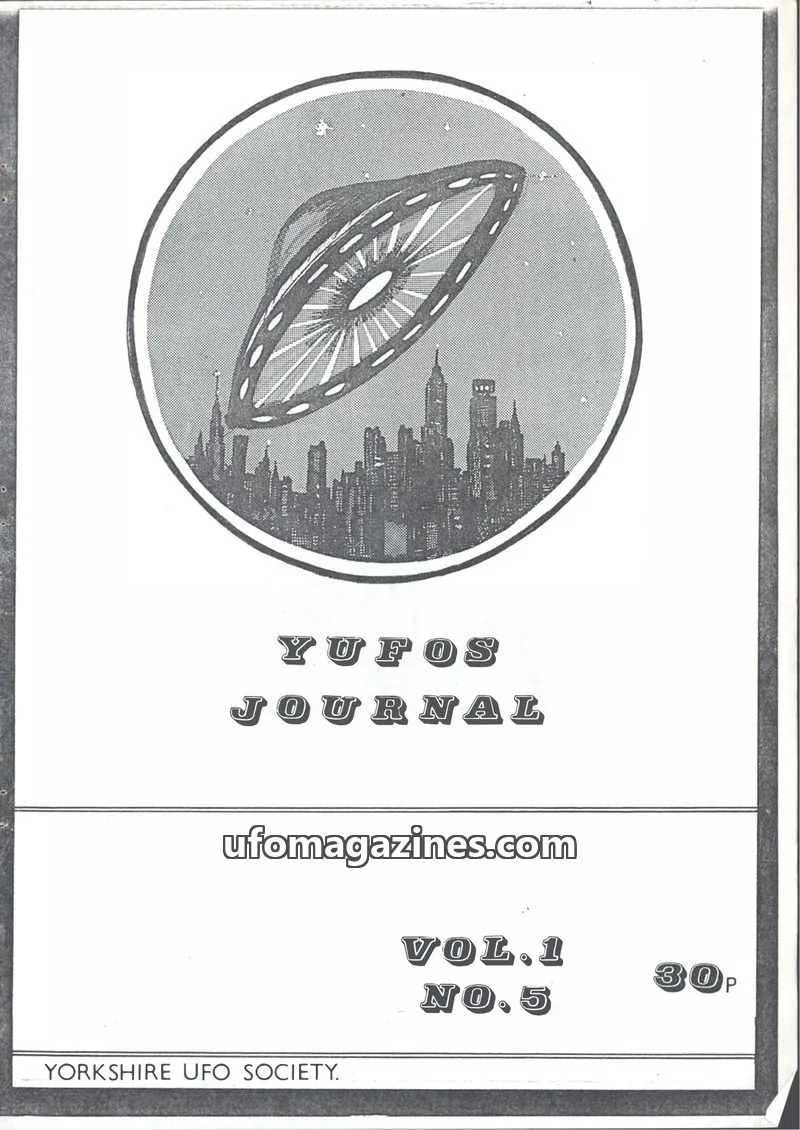 Cover of YORKSHIRE UFO SOCIETY issue NO.5: YUFOS JOURNAL