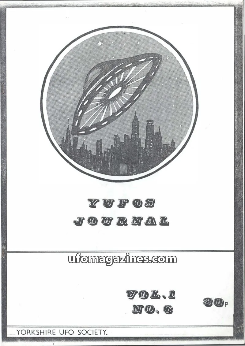Cover of Yorkshire UFO Society issue No.6: YUFOS JOURNAL