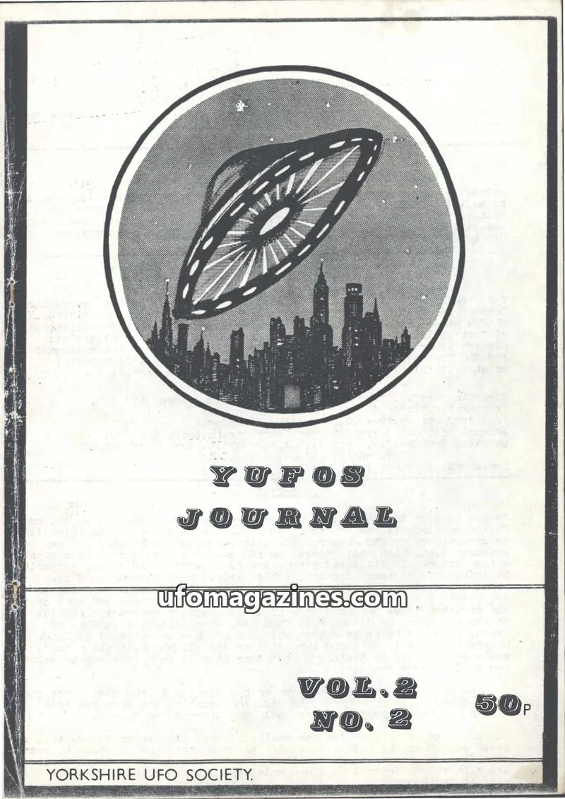 Cover of YORKSHIRE UFO SOCIETY issue VOL.2 NO. 2: YUFOS JOURNAL
