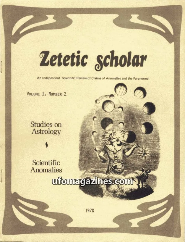 Cover of Zetetic Scholar issue 1, NUMBER 2: Zetetic scholar
