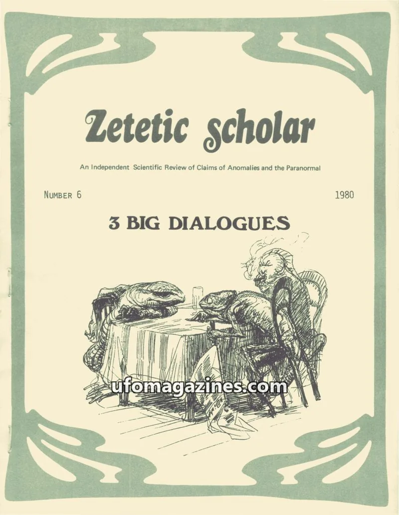 Cover of Zetetic Scholar issue 6: Zetetic scholar