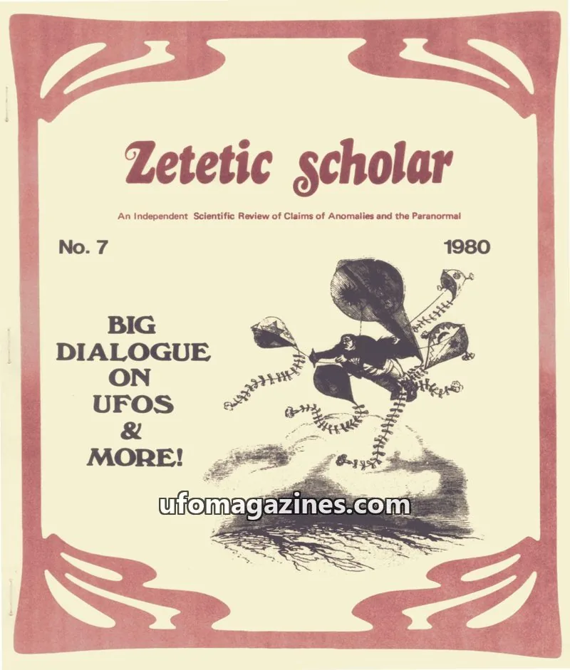 Cover of Zetetic Scholar issue 7: Zetetic scholar