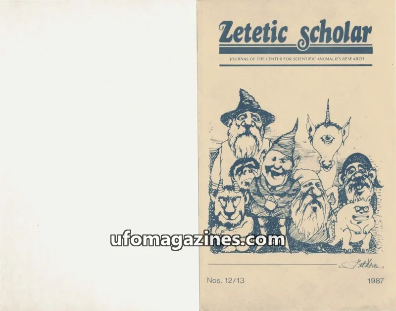 Cover of Zetetic Scholar issue Nos. 12/13: Zetetic scholar